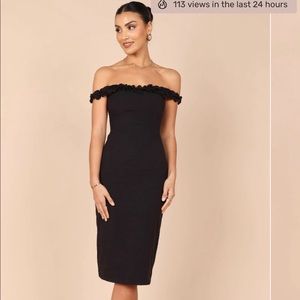 Petal and Pup Black Linen Florez Dress Size 6